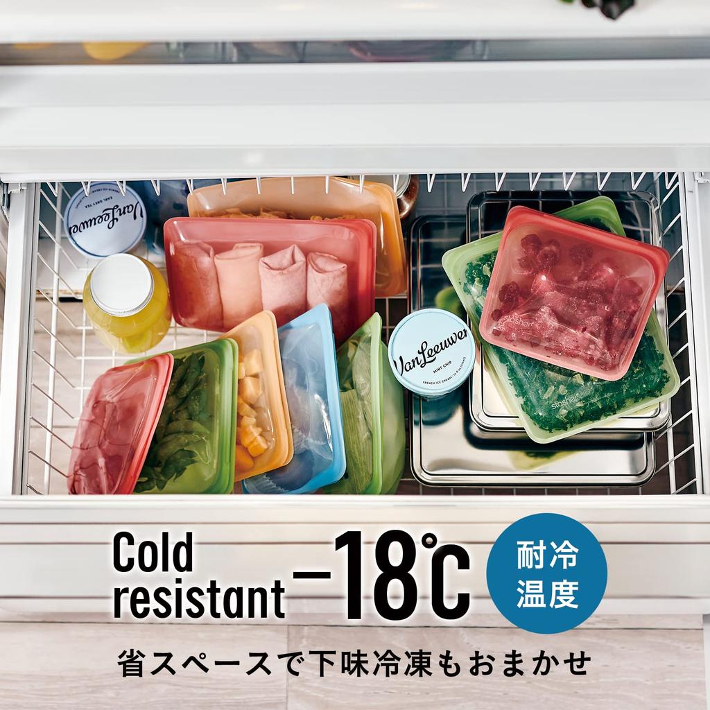 Stasher Японский силиконовый мешок Stasher Aqua Stand Up Mega cooking STSULL2 [Авторизованный продукт] Stasher, микроволновая печь, хранение,