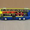 1:43 Kids Toys Double Decker Bus Cool Metal Vehicle Cars Model for Music Pull Back Cars Miniatures