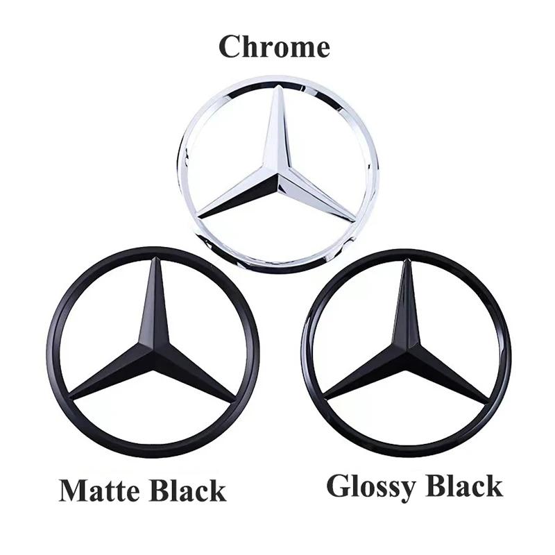 Car Sticker 3d ABS Mercedes Benz Rear Star Logo Car Trunk Emblem For W203 W204 W205 W212 W213 X253 X156 W166 W167 W176 W177 W223