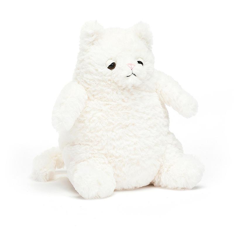 Jellycat Серия «Кошки» Любовь к животным Котёнок Успокаивающий крем Кукла Плюшевая кукла Высота 15 см
