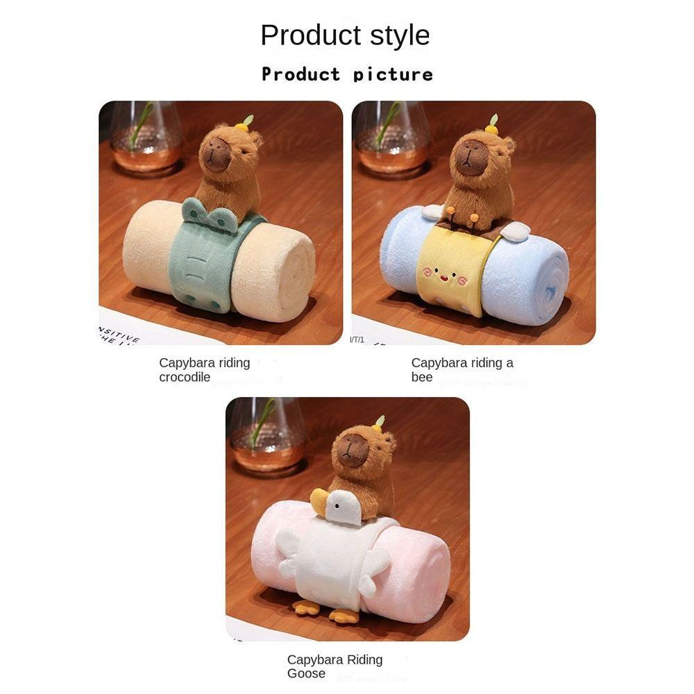 Animal Shaped Air Conditioning Blanket Warm Animals Stuffed Toy Office Nap Blanket Warm Winter