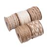 Party 5m Vintage Handwork Gift Wrapping DIY Braided String Burlap Lace Hemp Rope Jute Ribbons