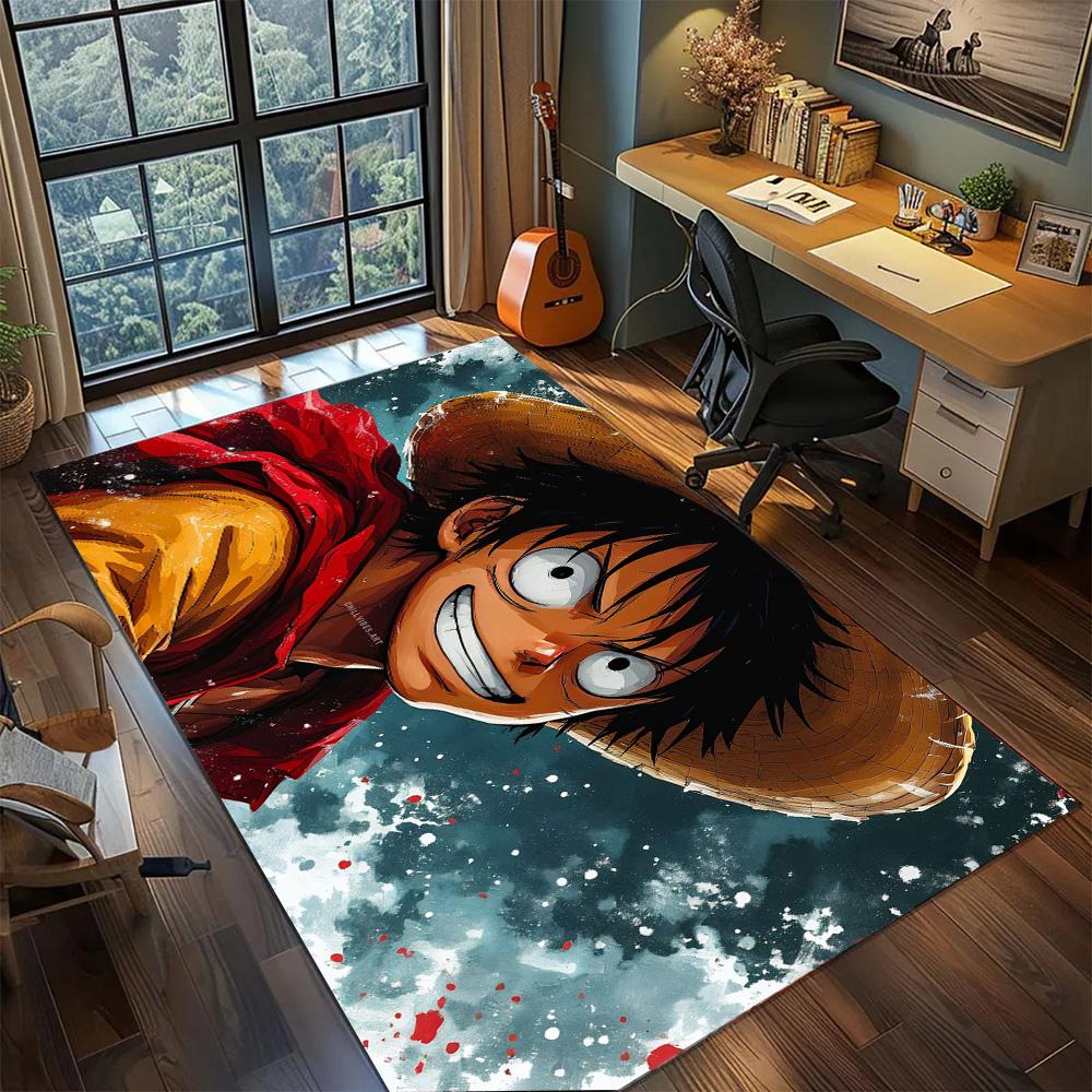 Luffy Carpet Big Area Home Decor, Non Slip Washable Floor Mat Rug Bedroom Gamer Room Interior.-TING