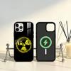 Чехол для телефона со знаком опасности ядерного излучения для iPhone 17, 16, 15, 14, 13, 12, 11 Plus, Pro Max, магнитный для Magsafe, беспроводной зарядки