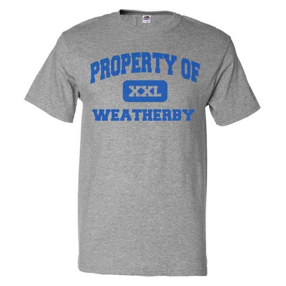 Забавная футболка унисекс Property Of Weatherby