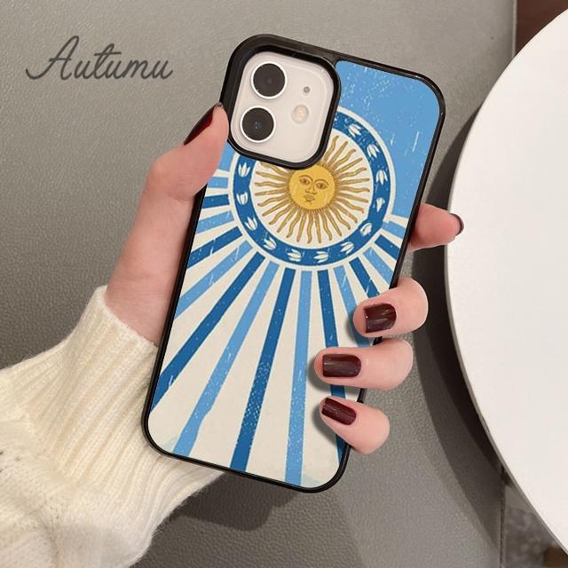 Чехол для телефона с флагом Аргентины для iPhone 11 12 13 14 Pro Max mini X XR XS SE 2020 5 6S 7 8 Plus Samsung Galaxy S21 S22 Обложка-чехол