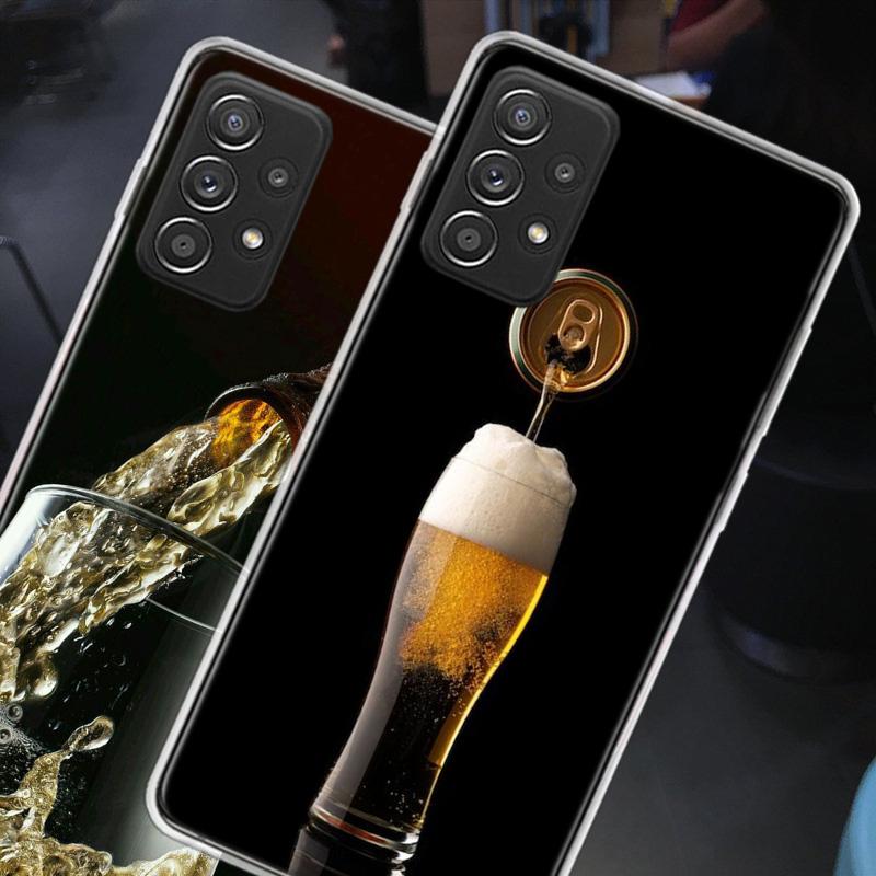 Свежий Холодный Пиво Чехол Для Телефона Для Samsung A15 A25 A35 A55 Galaxy A12 A22 A32 A52S A72 A05S A02S A42 J6 J4 A6 A7 A8 A90 A80 J8 A9