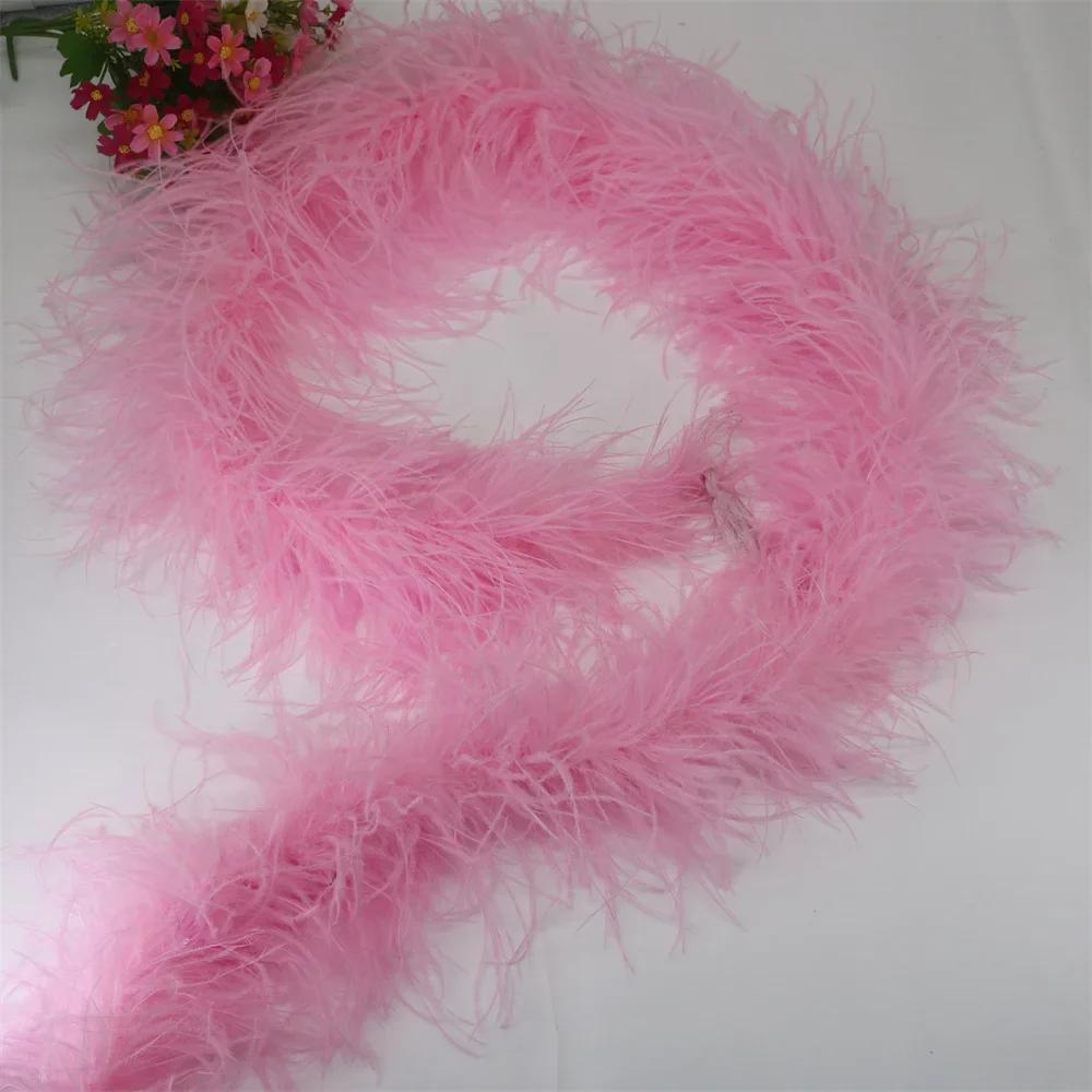 DIY 6-слойное боа из страусиных перьев Свадебные аксессуары Plumas De Faisan 2 метра Одежда Перьевые принадлежности для творчества Вечерние платья