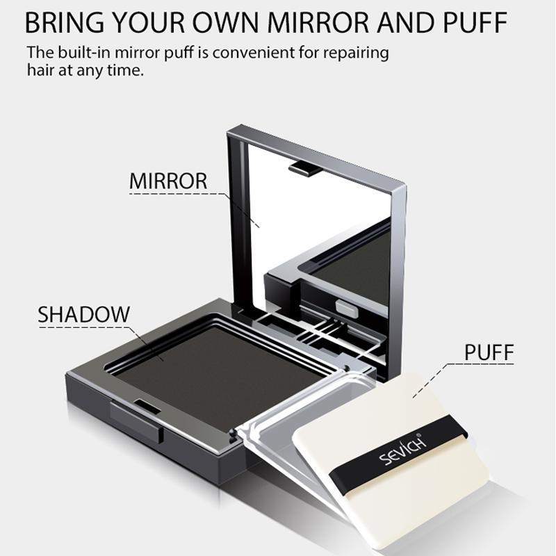 Темный порошок для маскировки отросших волос. 12 г