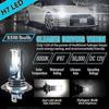 4PCS H7 Led Headlight Bulb Kit High Low Beam 220w 60000lm Super Bright 6000k White