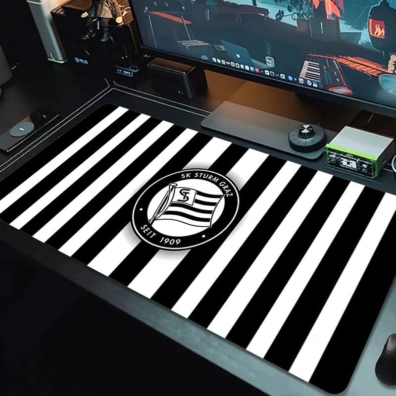 SK Sturm Graz Large Size Mouse Pad Large Gaming Table Cushion Non-slip Laptop Tablet Big Mousepad XXL Mat Mini PC Playmat With Lock edge
