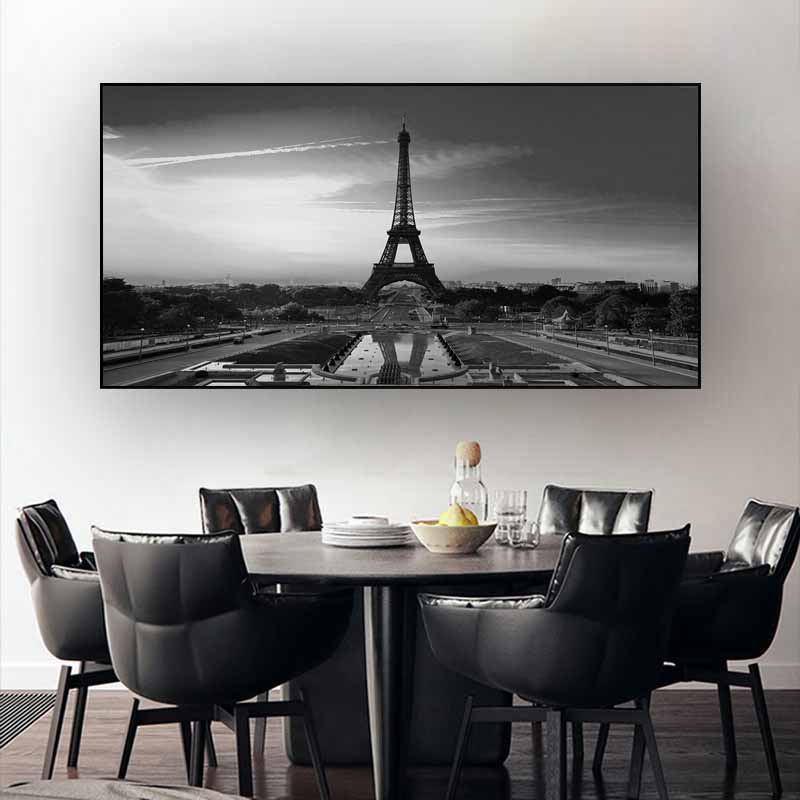 Горизонт Торонто, пейзаж, настенные художественные постеры и принты, черно-белые, вид на город Торонто, холст, живопись, художественные фотографии, домашний декор