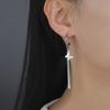 Cazador Stainless Steel Butterfly Charm Snake Chain Tassel Earrings 2026 Women's Jewelry Trendy Mother's Day Gift Wholesale