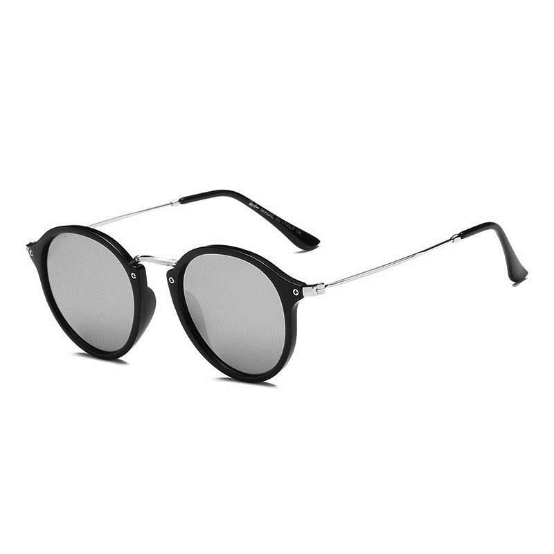 Зеркальные очки с защитой UV400 для мужчин и женщин, ретро, ​​уличное покрытие, круглые винтажные солнцезащитные очки, нежные ювелирные изделия