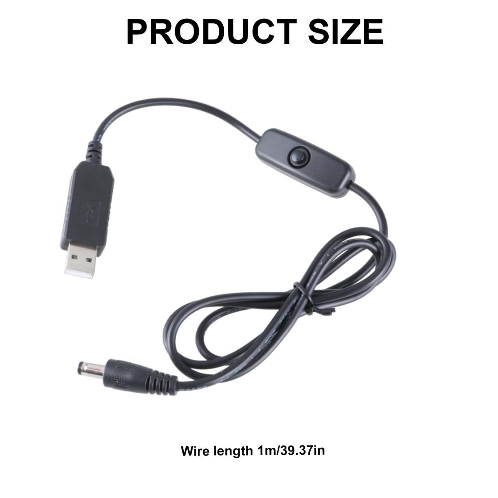 USB 5В на DC12В 5.5x2.1мм Линия Повышения Мощности Модуль Повышающий USB Адаптер Питания Кабель-Коннектор 2.1x5.5мм Конвертер