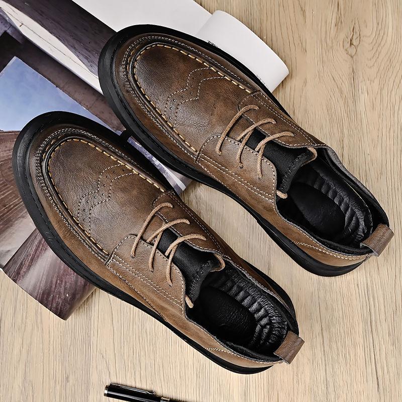 Кожаная обувь мужская повседневная кожаная обувь