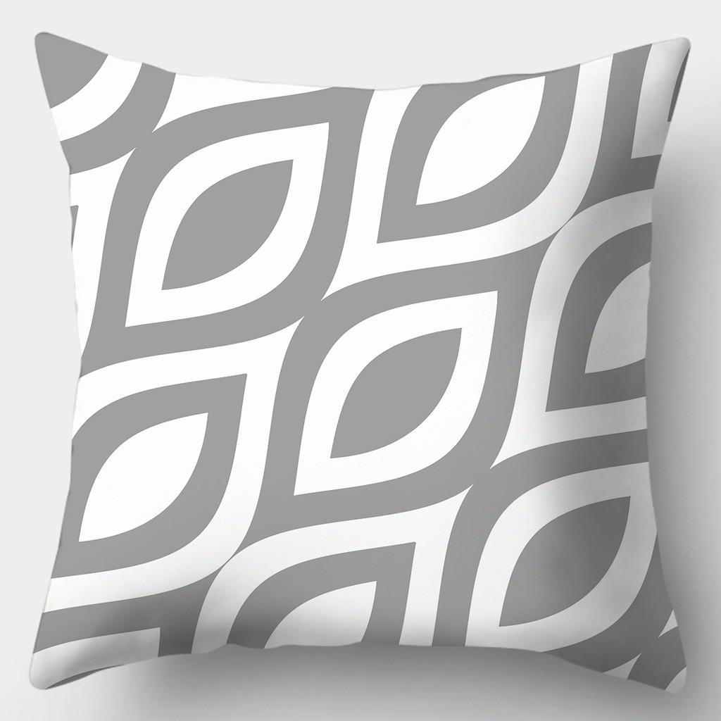 45смX45см Серая наволочка для дивана в полоску, клетчатая наволочка для подушки