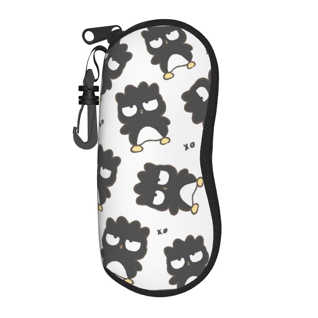 Badtz Maru Kawaii Cartoon Glasses Case Unisex Convenient Zipper Eyewear Protector Office Eye Contacts Case