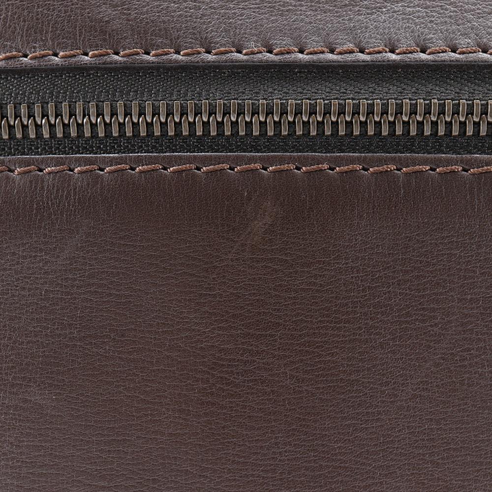 LOUIS VUITTON Sac Plat Shoulder Bag M92073 Utah Cafe Brown Calfskin mens Used