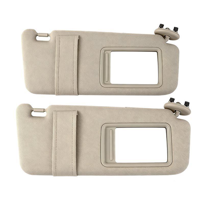 Передний козырек от солнца для автомобиля, солнцезащитный козырек, зеркало для макияжа со светом 74320-06800-E0 74310-06770-E0 Для Toyota Camry 2007-2011