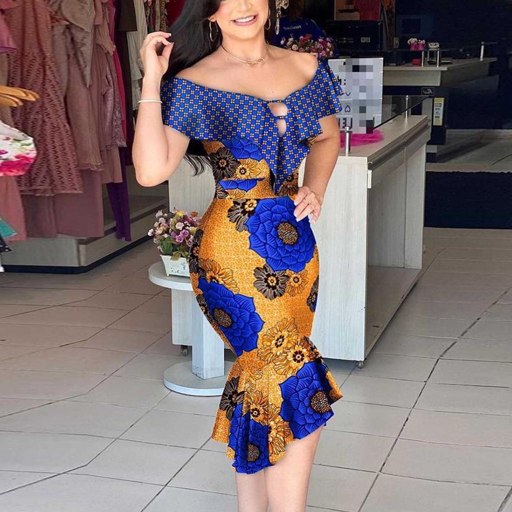 Женское модное сексуальное однотонное повседневное платье без рукавов с рюшами и нерегулярным принтом