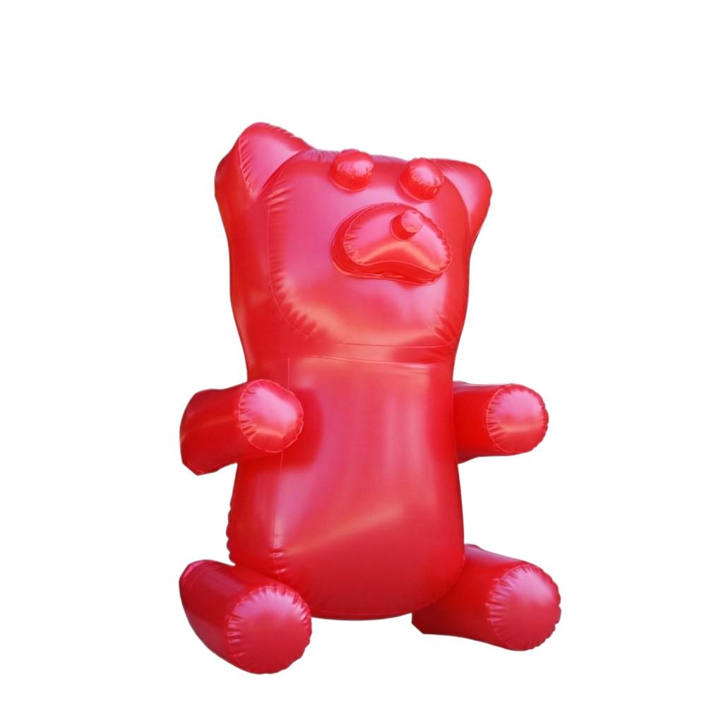 Inflatable Candy Bear Toy PVC Transparent Color Indoor Decoration