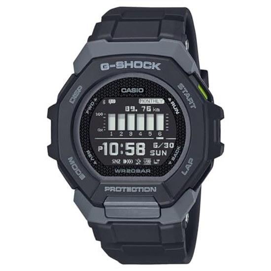 Наручные часы Casio G-Shock G-SQUAD с Bluetooth, изготовлены из экологически чистых материалов, GBD-300-1JF, мужские, черные