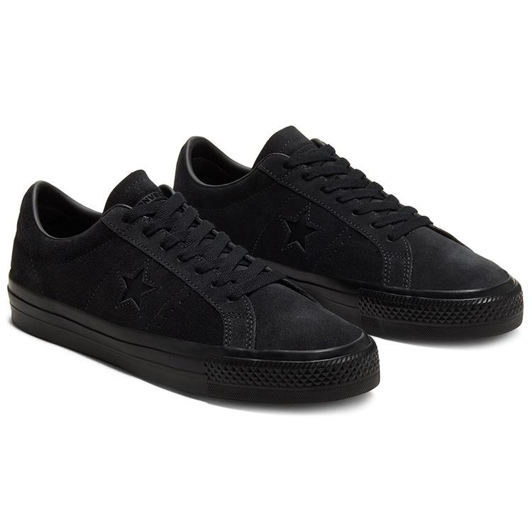 Converse One Star Pro Low 'Triple Black' Мужские 166839C