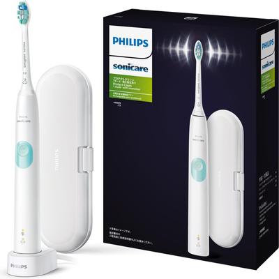 Электрическая зубная щетка Sonicare Protect Clean Plus Чехол для щетки Белый Мятный [Модель 2024] (Чистящая головка/подставка для зарядки/дорожные принадлежности включены) HX6809/73