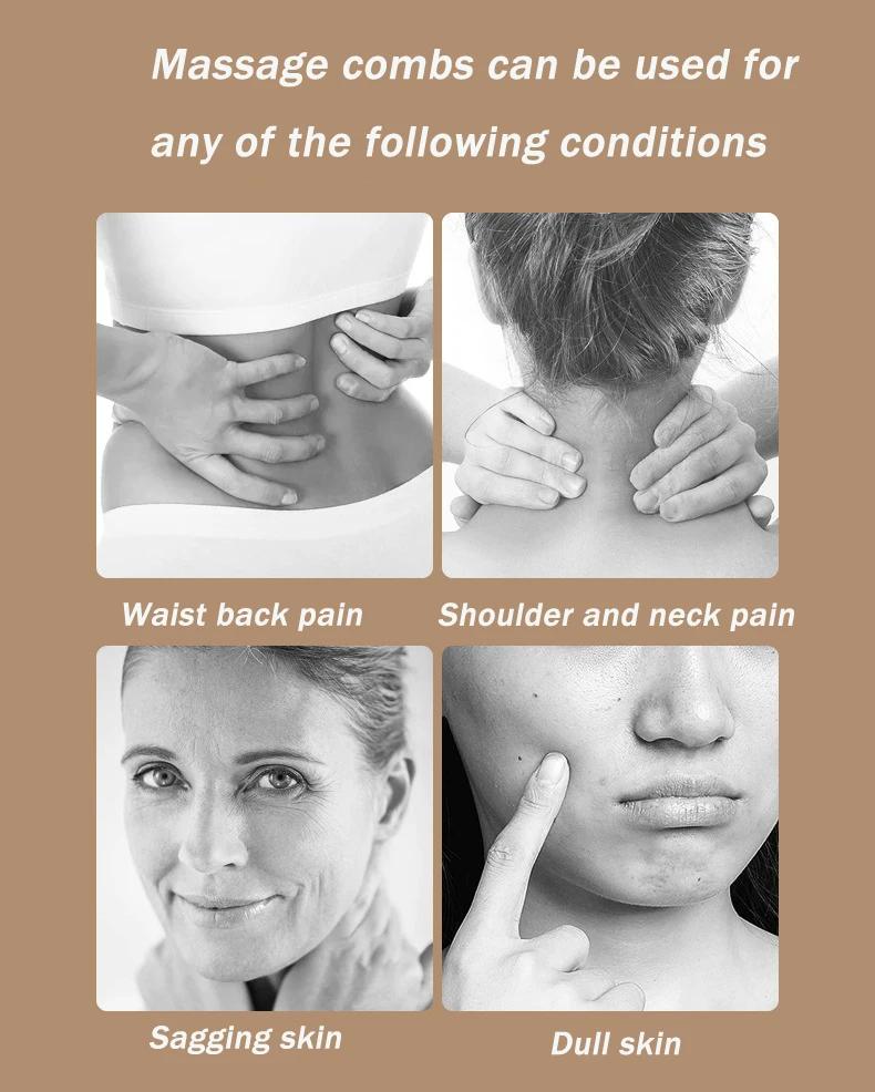 Смола Осьминог Массажная Расческа Голова Меридиан Скребок Массажная Щетка для Кожи Головы Акупунктура СПА Гуа Ша Массажная Расческа Снятие Усталости Массаж