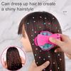 Hair Gem Applicator Machine DIY Princess Hair Styling Tool with Sparkling Gems