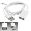 Белый металлический USB 2.0 из ПВХ, удлинительный кабель-адаптер «папа-мама», длина 1 м, 3 фута
