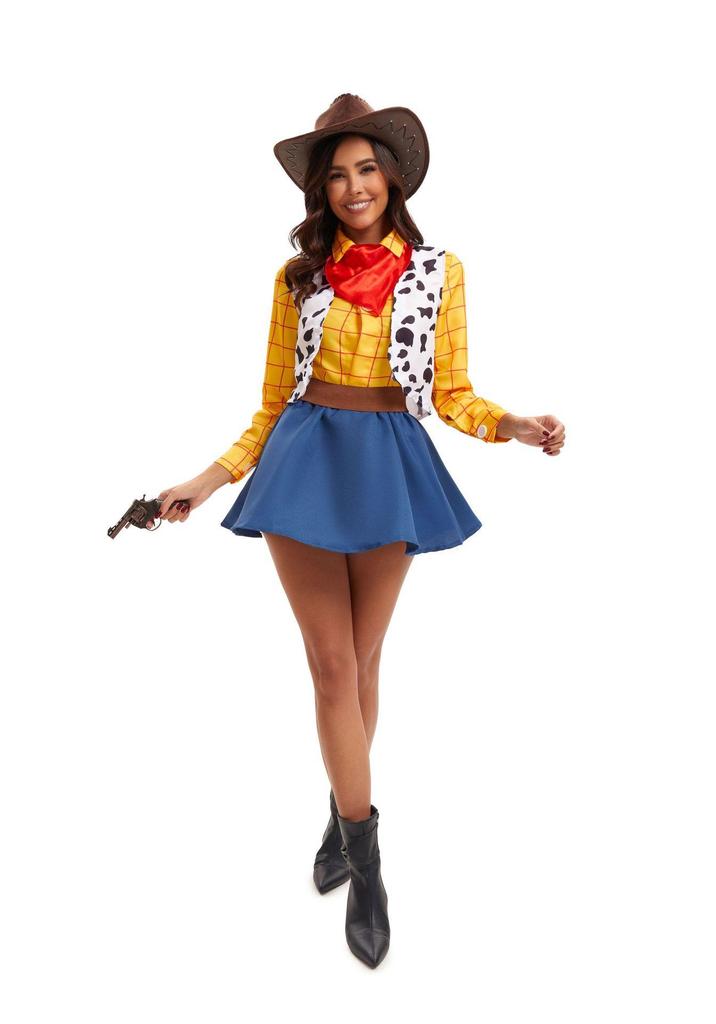 Костюм-худи из денима Костюмная серия Toy Story для Хэллоуина, Взрослый и Детский, для сценических выступлений