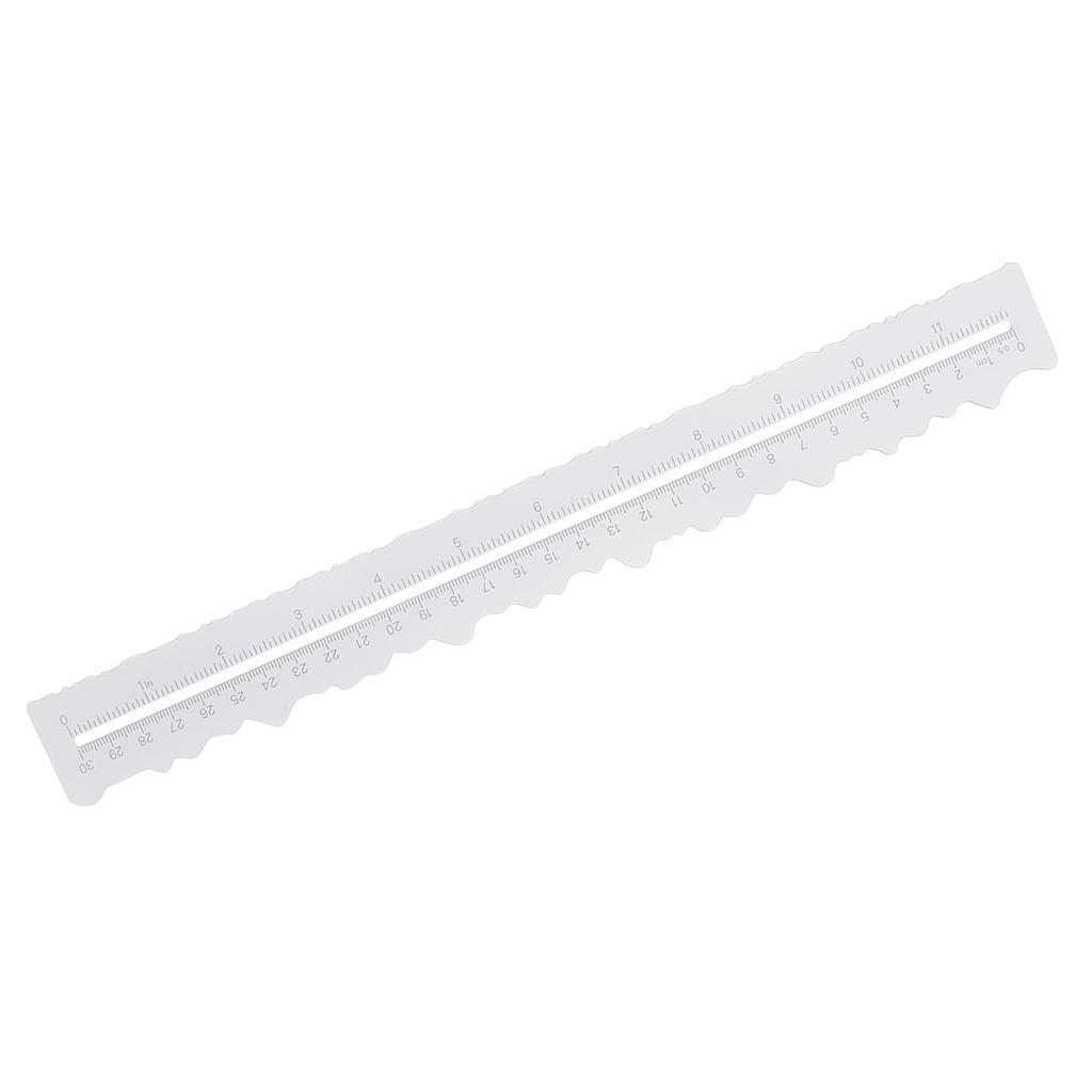 Paper Tearing Ruler Plastic Double Sided Deckle Edge Ruler for Crafting Activities