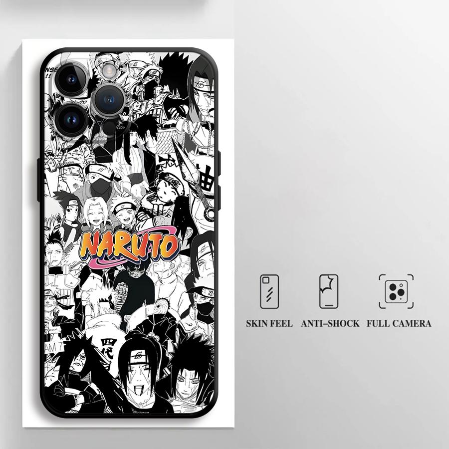 Black Soft Phone Cover Case for iPhone 15 16 14 Plus 7 8 17Air XS Max 13 12 11 17 Pro Max XR Uchiha Itachi Pain