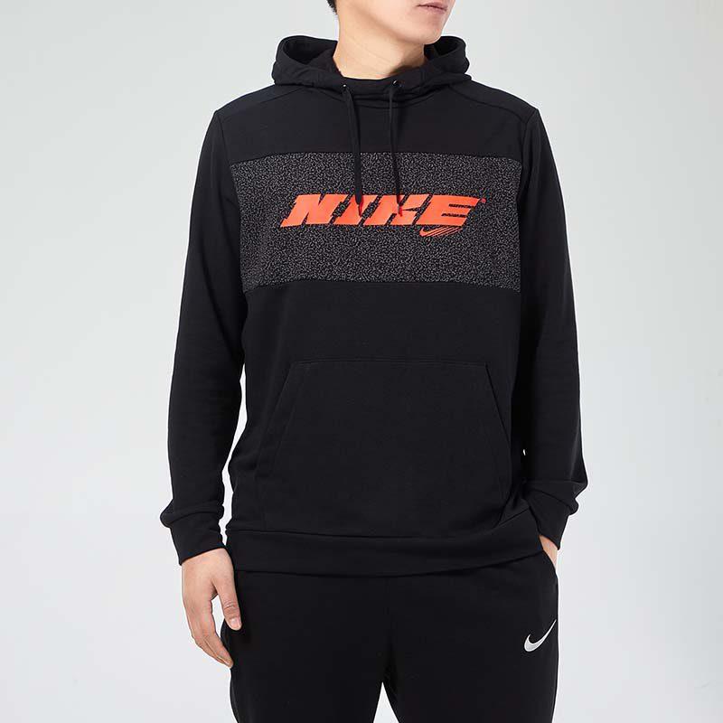 Nike Толстовки Мужские Черные С Капюшоном Средней Посадки Обычные CZ1485-010