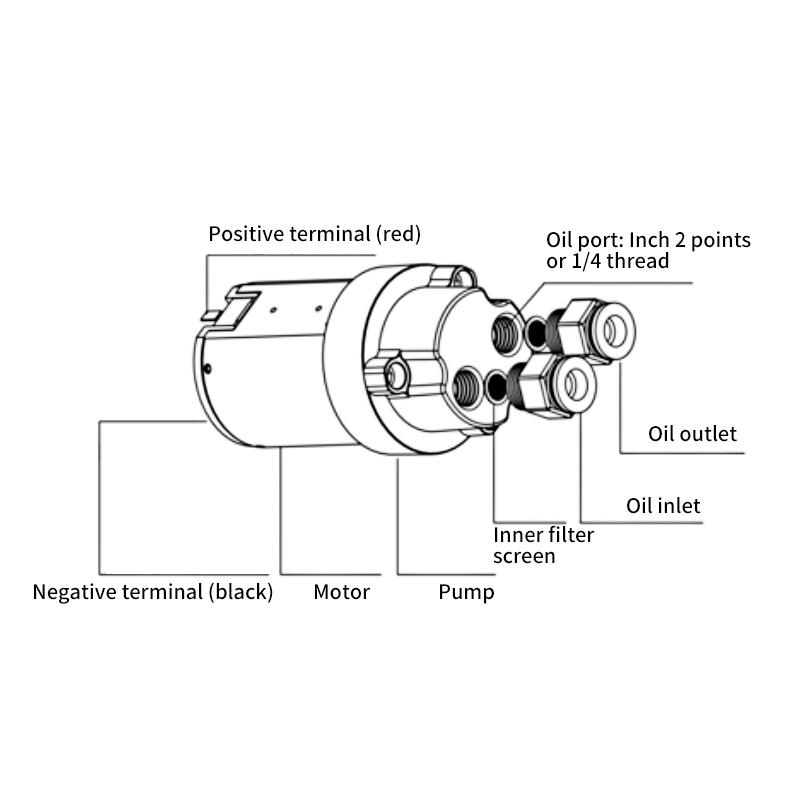 The Whole Set DIY Mini DC Oil Pump 12V Oil Transfer Oil Pump Engine Oil Pump Micro Self-suction Gear Oil Transfer Pump