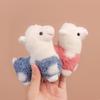 Fast Delivery Alpaca & Lamb Plush Toy Backpack Pendant Keychain for Women