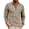 Long-sleeved T-shirt for Men New Style Business Polo Shirt with Collar Men's Top