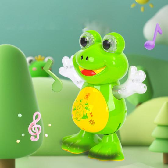 Electric Singing Dancing Animal Toy Cartoon Duck Rabbit Frog Bee Toy Toddlers Boys Girls Interactive Wiggling Animal Musical Toy