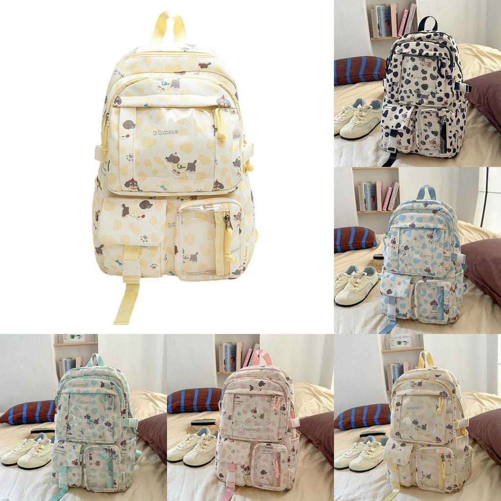 Простой рюкзак большой вместимости с дизайном с принтом таксы и букв на каждый день