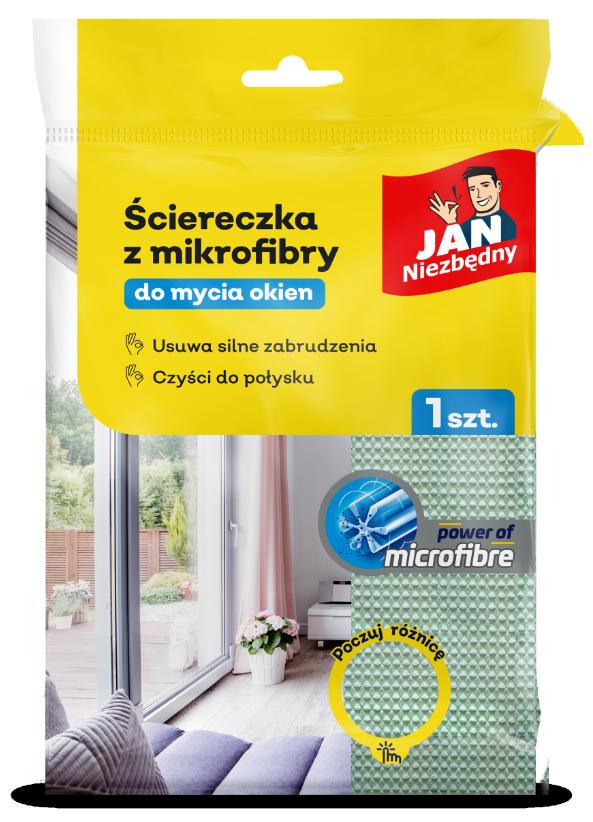 Jan Niezbędny Microfiber Cloth For Windows - Removes Dirt, Shine