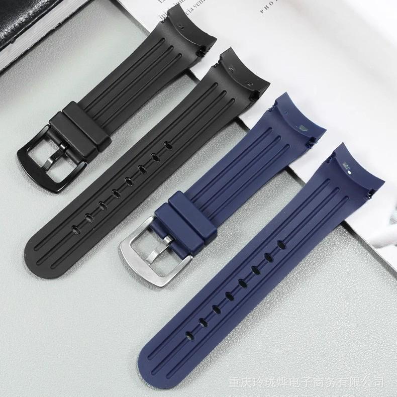 In-Stock 24mm Rubber Watch Strap for Graham Chronograph Racing Rivet Tiger/RT