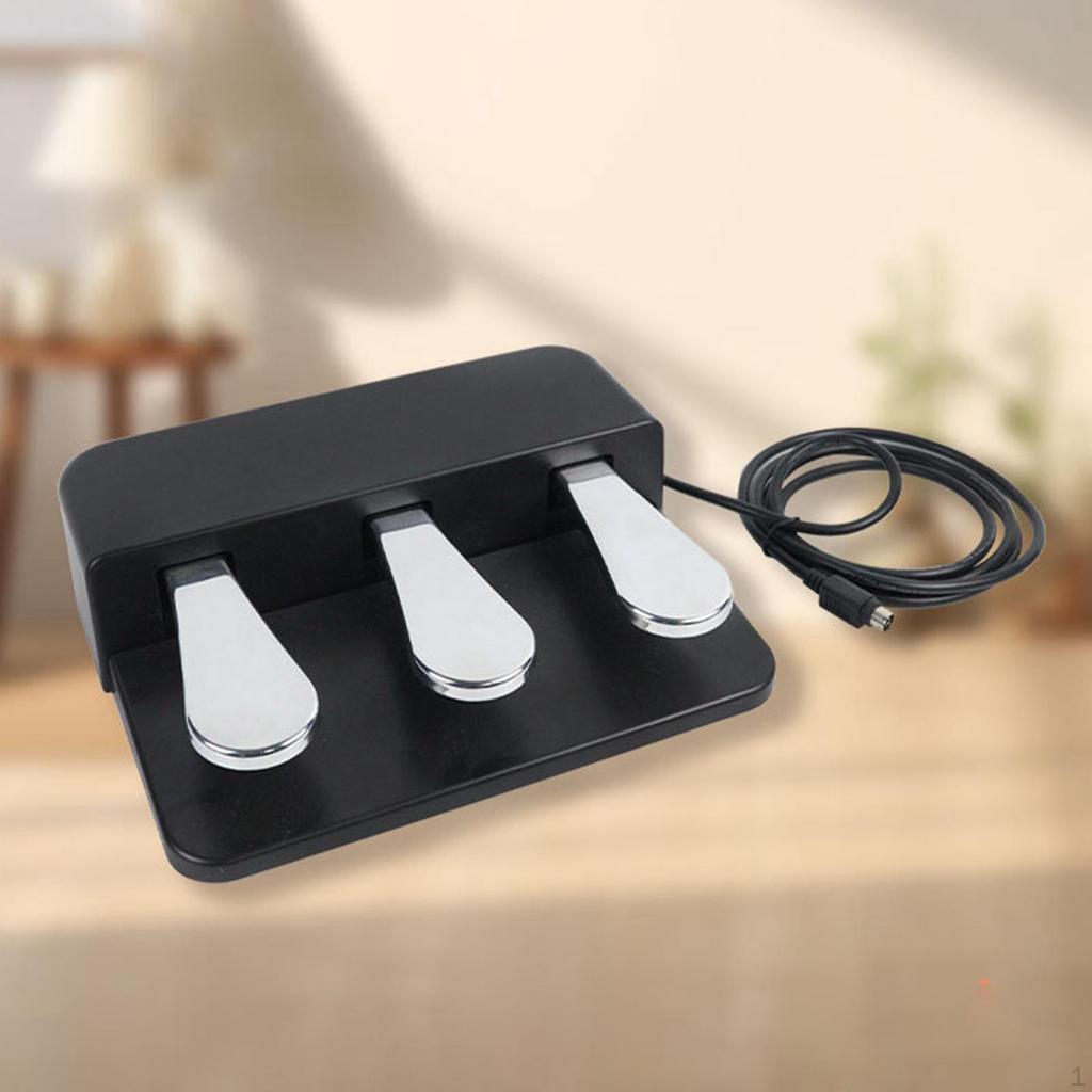 Педаль сустейна для фортепиано Премиальные аксессуары Высокая производительность Три устойчивых для упражнений