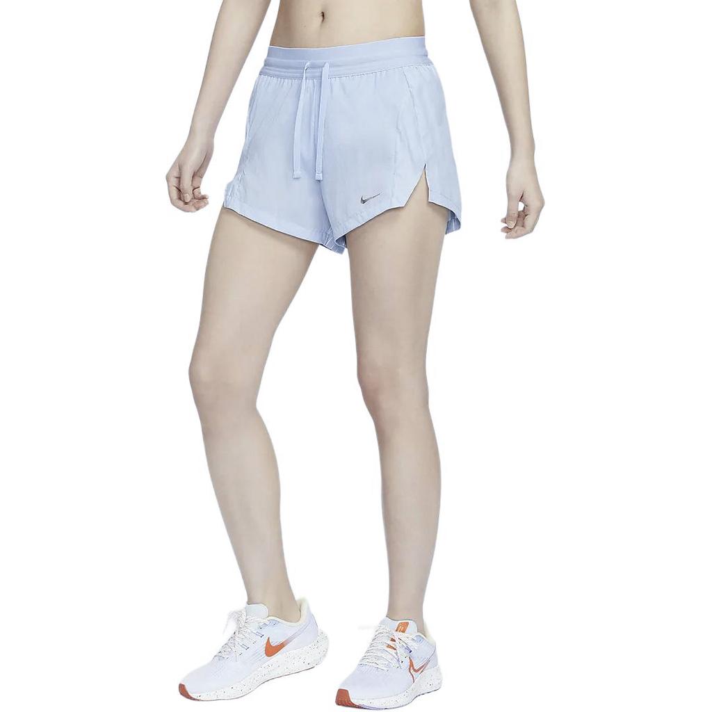 Nike Шорты для бега повседневные женские Светло-сине-зеленые FN2716-440
