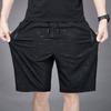Men's Casual Summer Elastic Waist Shorts Ice Silk Quick Drying Fashion Printed Shorts Men's Large Size Sports Beach Shorts
