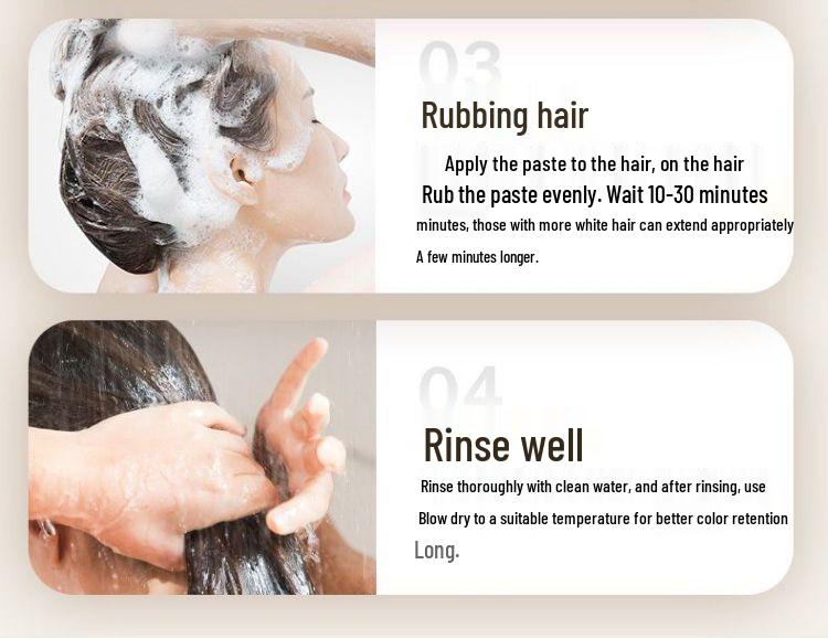 Meilando Pure Natural Fruit Oil Hair Dye - Non-Staining, Covers Grays, Brightens Skin, Trendy Colors