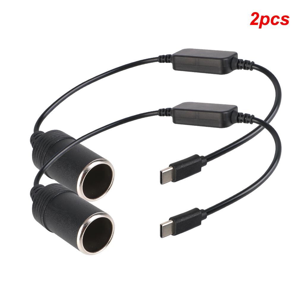 5 В в 12 В преобразователь кабеля удлинитель USB Type C зарядные устройства к гнезду прикуривателя грузовик адаптер питания автомобильная электроника интерьер