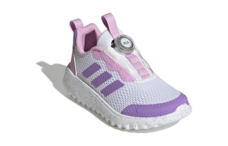 adidas Дышащие низкие детские беговые кроссовки ActiveFlex BOA 3.0 Бело-фиолетовые Детские IG0582