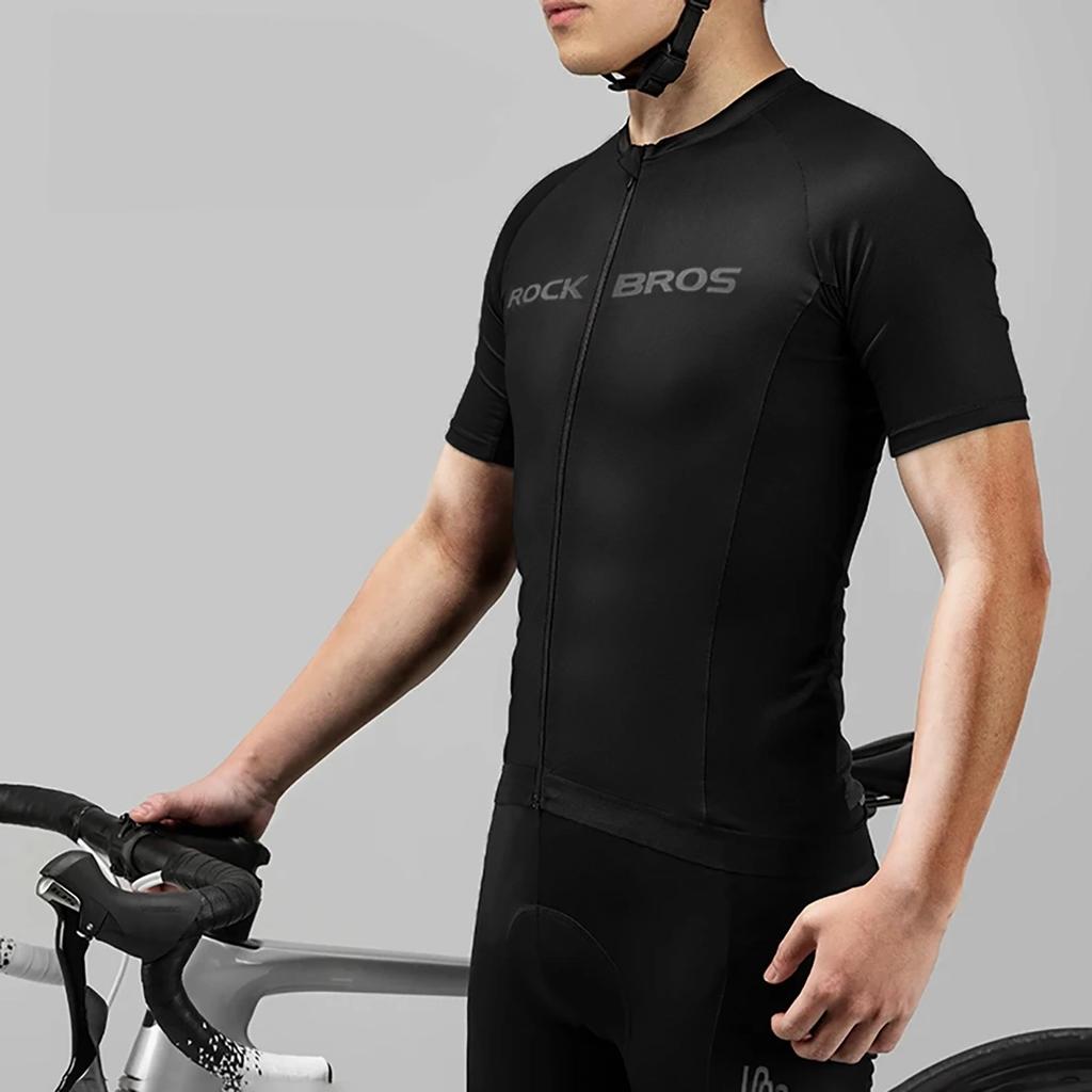 Rockbros 15120002004 Short Sleeve Xl Cycling Jersey - Black